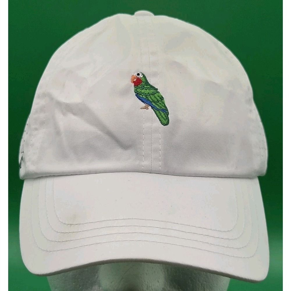 Vimhue | Women's Ivory High Ponytail Hat Cap Size 57 Adjustable Strapback Parrot